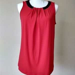 NWT Worthington Red Sleeveless Top Medium